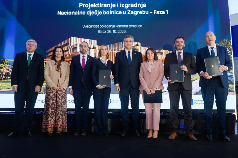 Polaganje kamena temeljca Nacionalne dječje bolnice u Blatu