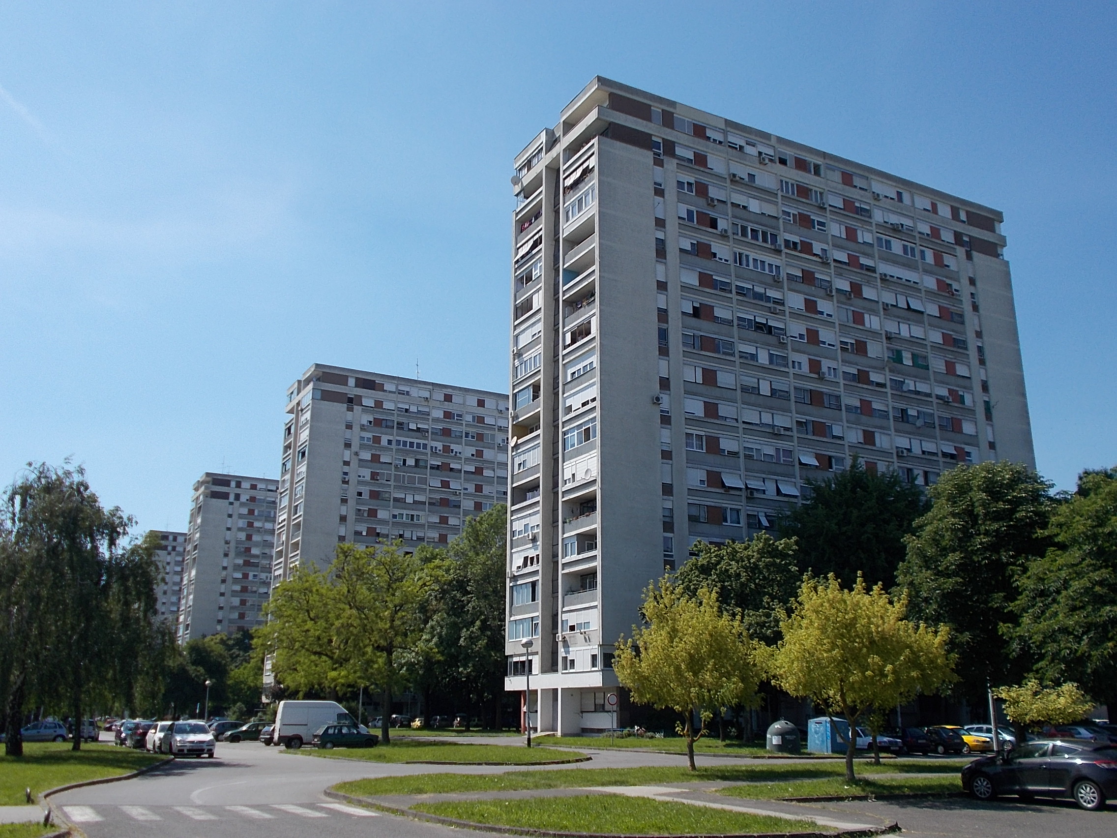 Stambeni neboderi u Sigetu u Novom Zagrebu