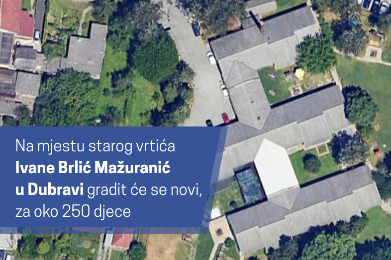Lokacija Dječjeg vrtića Ivane Brlić-Mažuranić u Dubravi